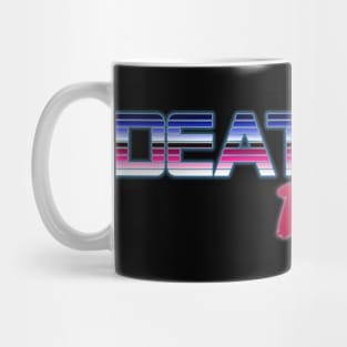 Death By Neon Logo Design - Official Product - cinematic synthwave / horror / berlin school / retrowave / dreamwave t-shirt Mug